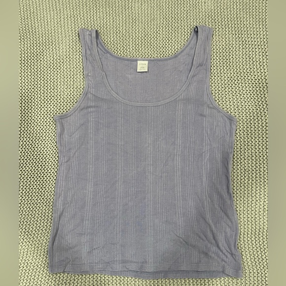 LIKE NEW J Crew Silk and Cotton Tank Top in Purple - Picture 1 of 2